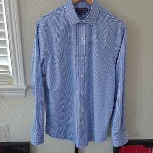 Tommy Hilfiger Blue Gingham Dress Shirt